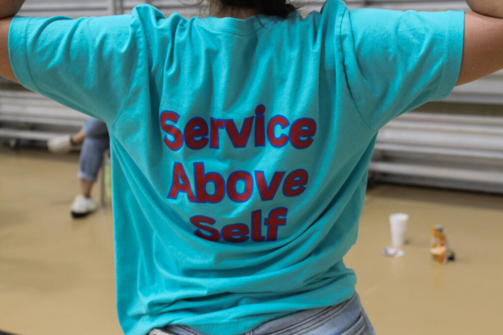 Service above self shirt